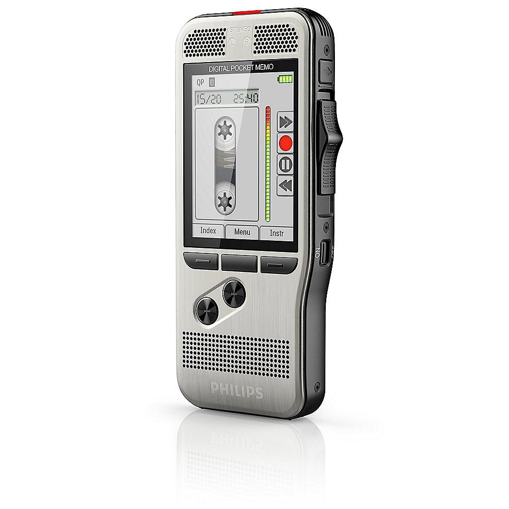 Philips Pocket Memo DPM7200 Digitales Diktiergerät mit 2Mic-Stereoaufnahme