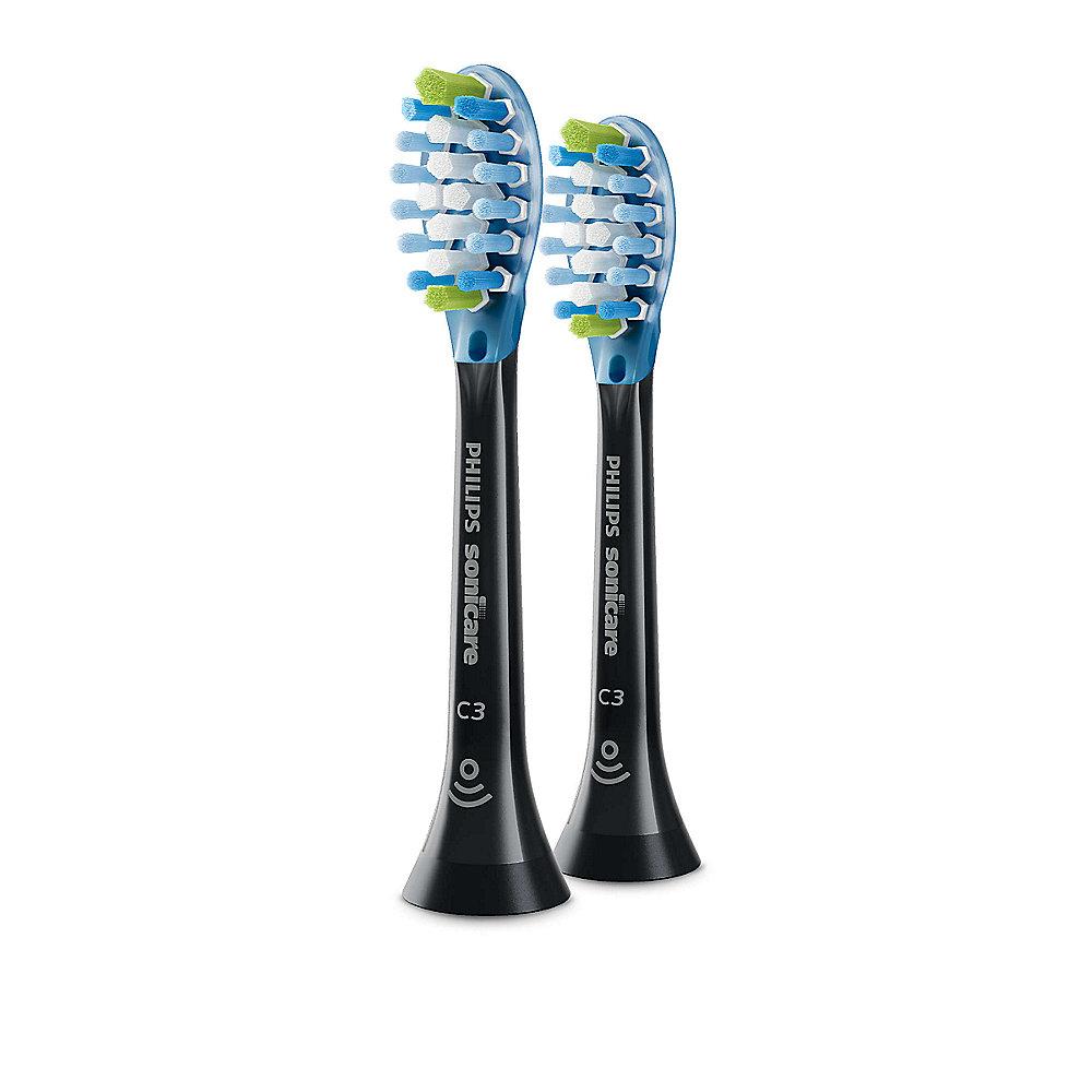 Philips Sonicare HX9042/33 C3 Premium Plaque Bürstenkopf (2 Stück) schwarz