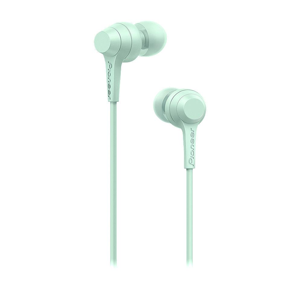 Pioneer SE-C1T(GR) In-Ear Kopfhörer mit Mikrofon mint-grün