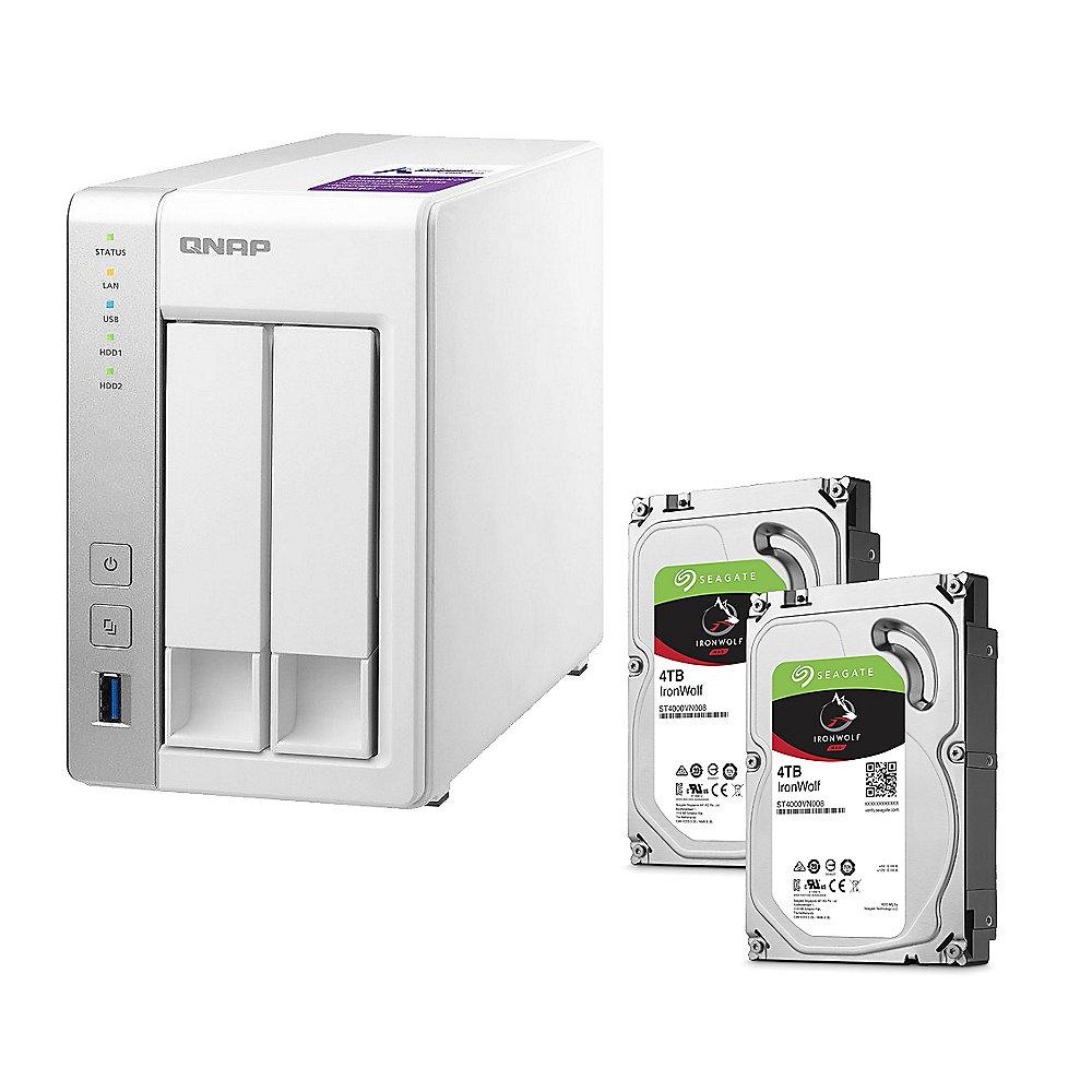 QNAP TS-231P NAS System 2-Bay 8TB inkl. 2x 4TB Seagate ST4000VN008