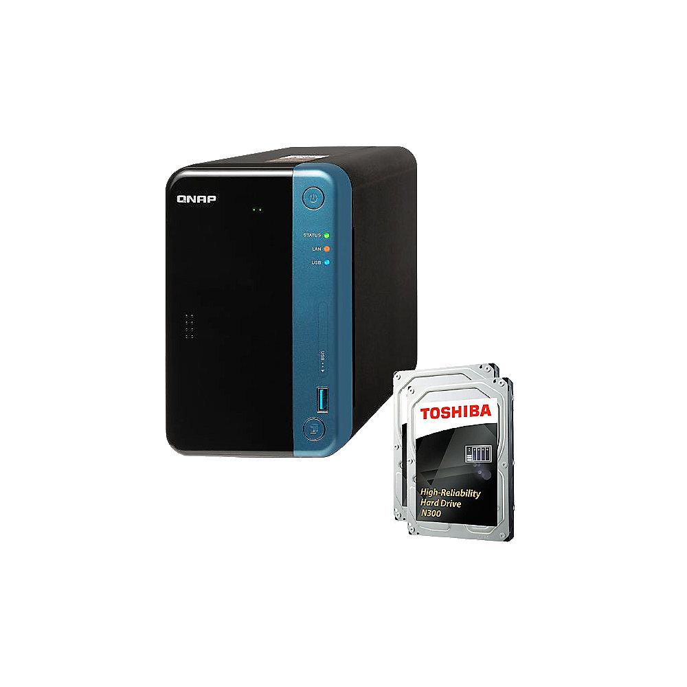 QNAP TS-253Be-4G NAS System 2-Bay 16TB inkl. 2x 8TB Toshiba HDWN180UZSVA
