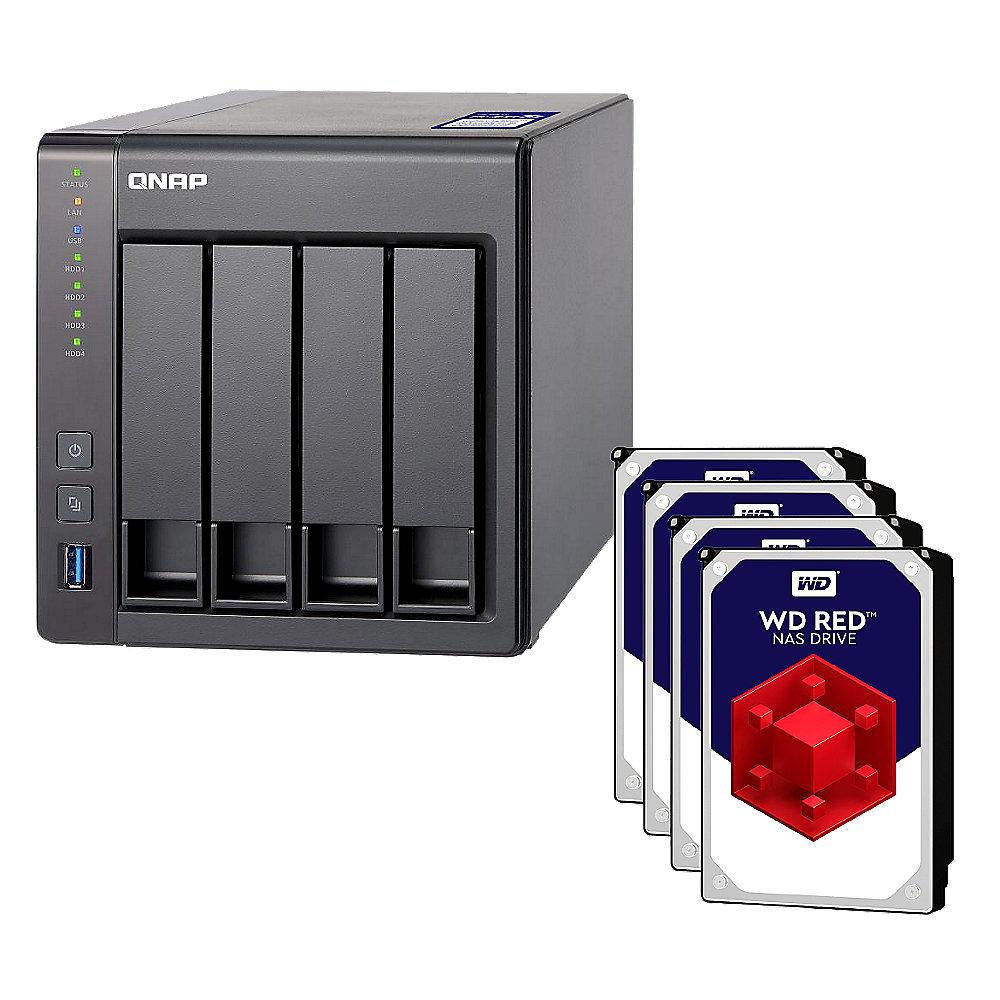 QNAP TS-431X2-2G NAS System 4-Bay 4TB inkl. 4x 1TB WD RED WD10EFRX