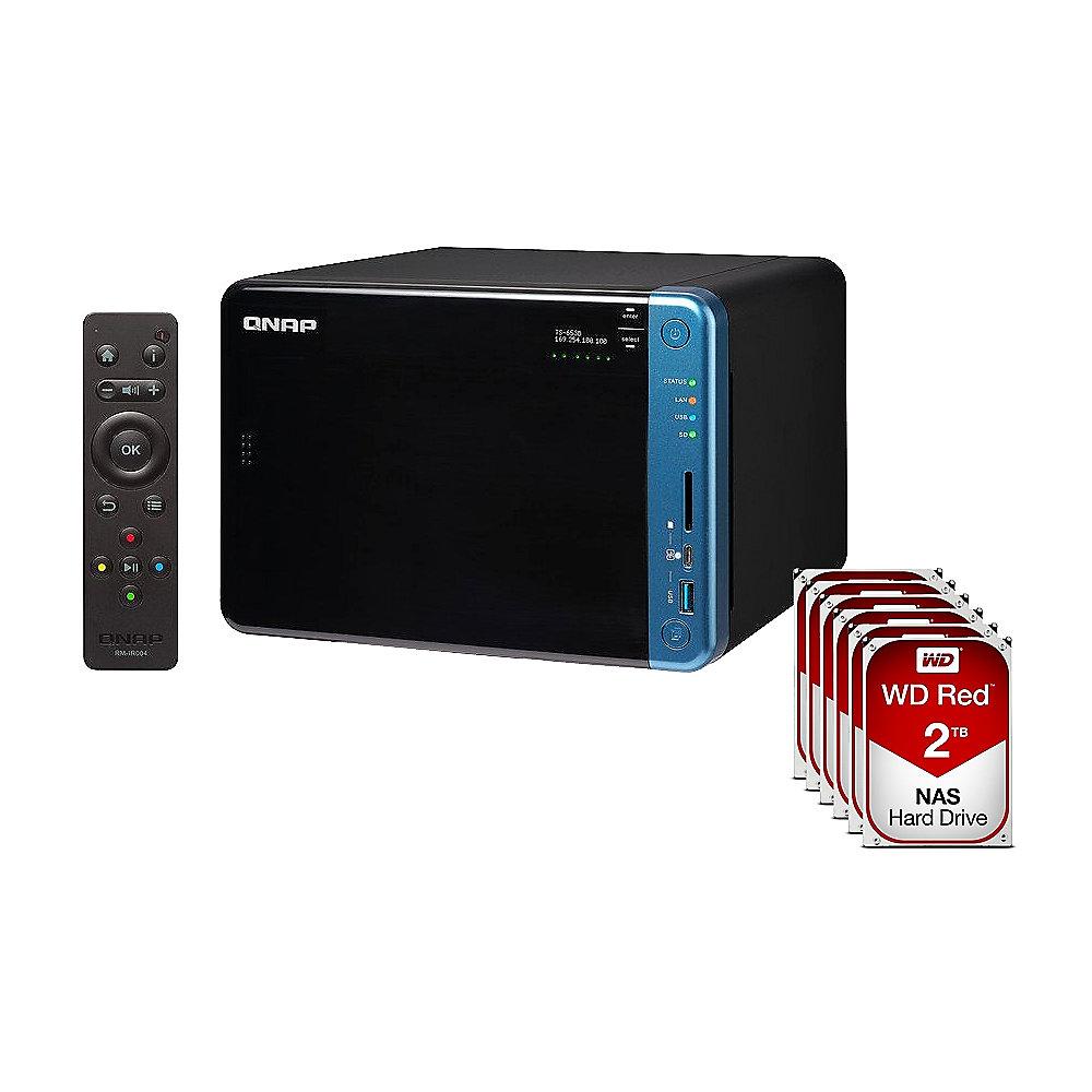 QNAP TS-653B-4G NAS System 6-Bay 12TB inkl. 6x 2TB WD RED WD20EFRX, QNAP, TS-653B-4G, NAS, System, 6-Bay, 12TB, inkl., 6x, 2TB, WD, RED, WD20EFRX