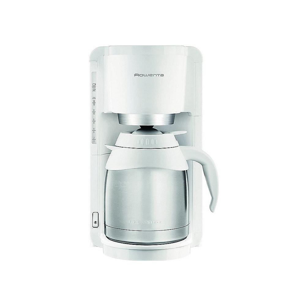 Rowenta CT 3811 Edelstahl Thermo Kaffeemaschine Weiß/Edelstahl