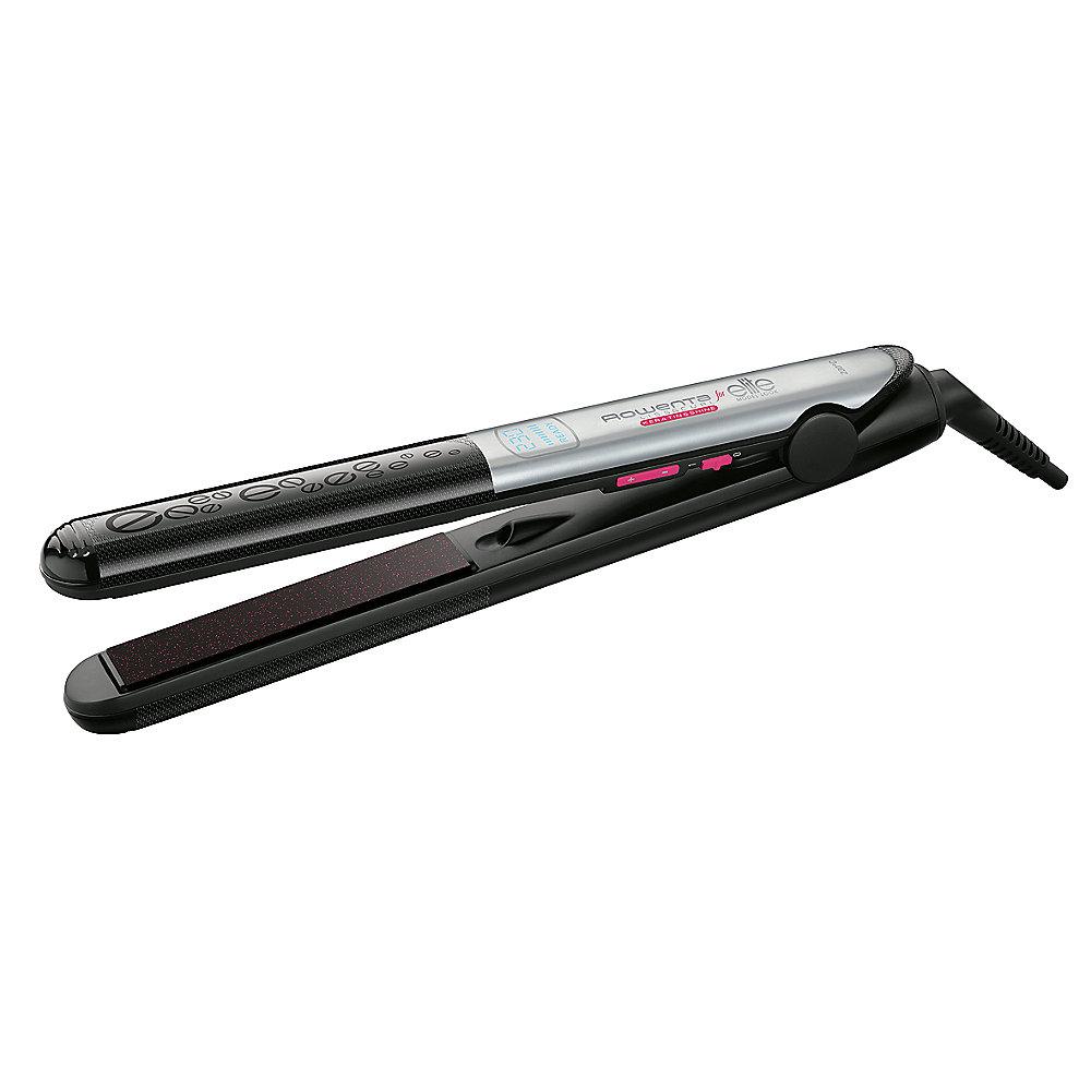 Rowenta SF4522 Liss & Curl Haarglätter Schwarz/Silber