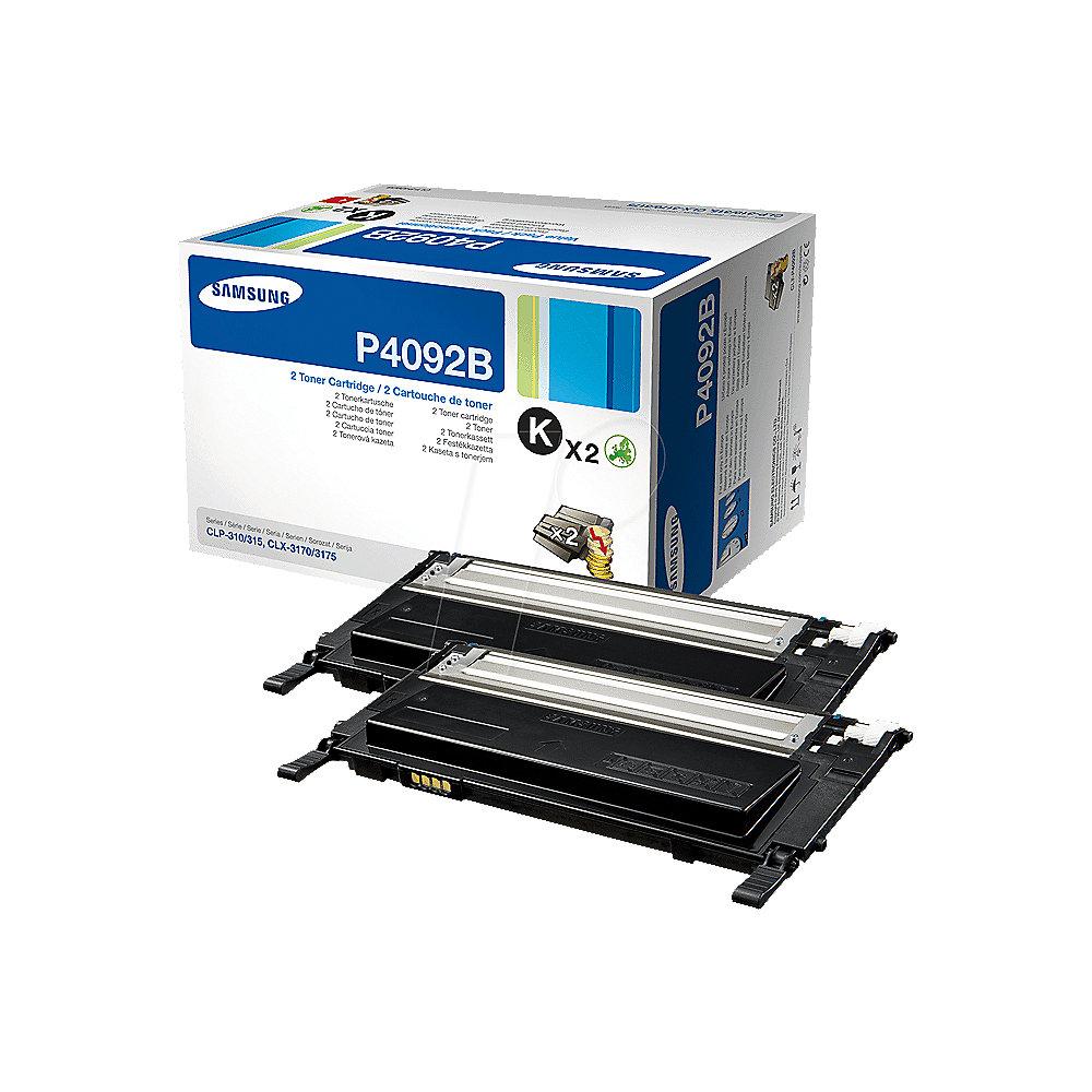 Samsung CLT-P4092B Original Toner Schwarz Doppelpack   20€