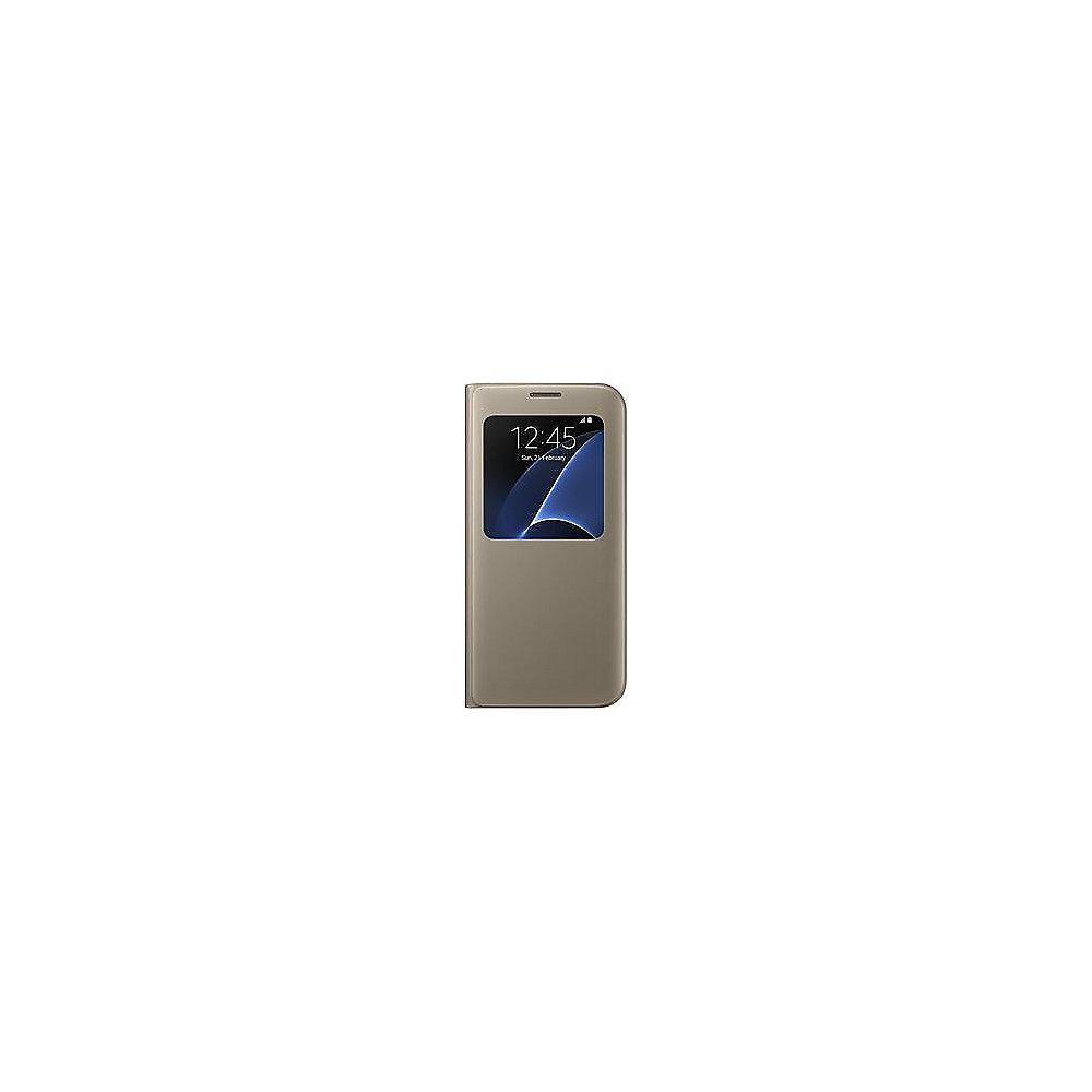 Samsung EF-CG935PF S-View Cover für Galaxy S7 edge gold
