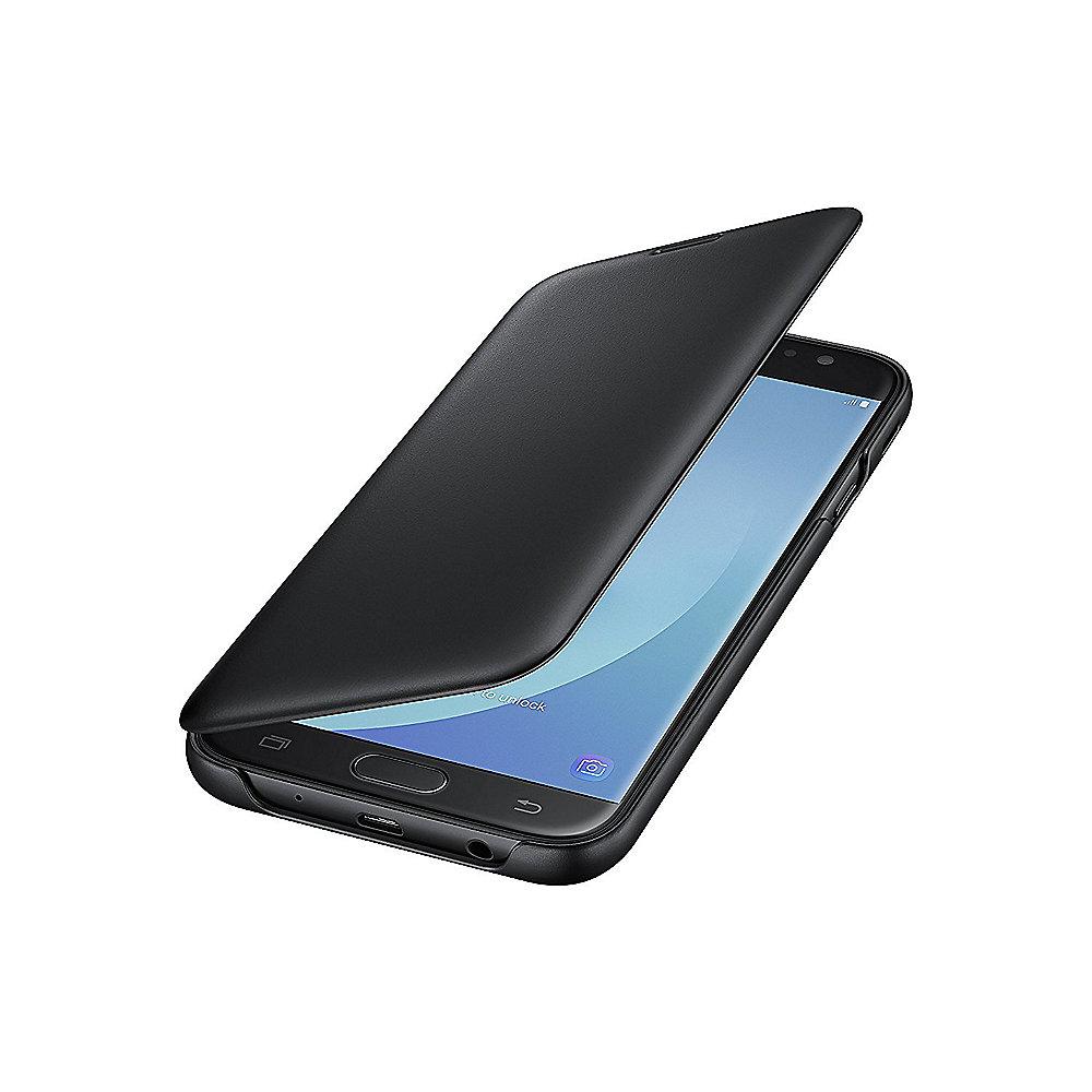 Samsung EF-WJ730 Wallet Cover für Galaxy J7 (2017) schwarz