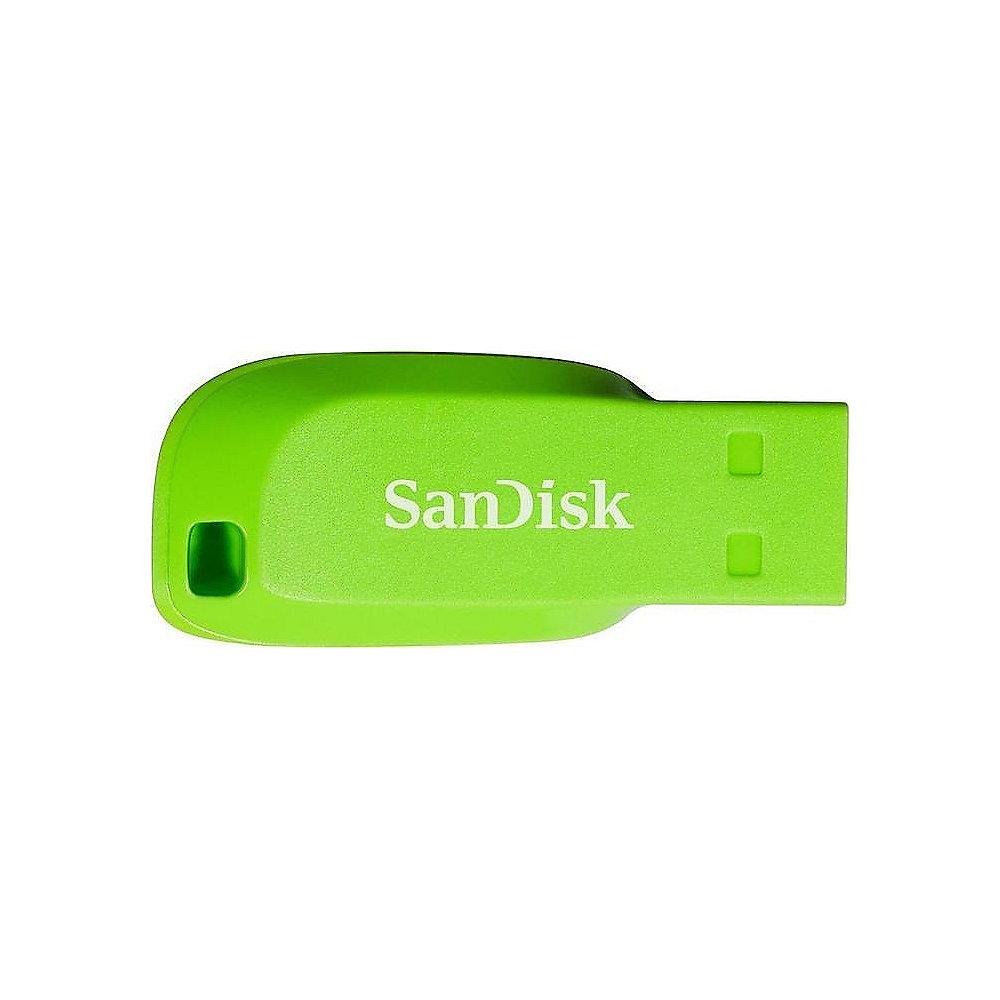 SanDisk 64GB Cruzer Blade USB 2.0 Stick grün