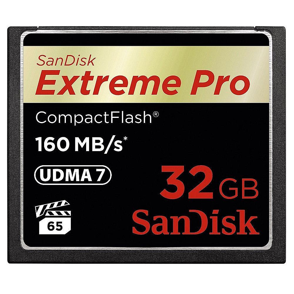 SanDisk Extreme Pro 32 GB CompactFlash Speicherkarte (160 MB/s), SanDisk, Extreme, Pro, 32, GB, CompactFlash, Speicherkarte, 160, MB/s,