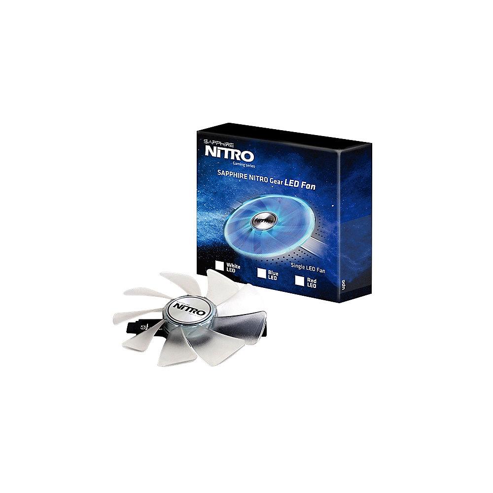 Sapphire Nitro Gear LED Lüfter Blau, Sapphire, Nitro, Gear, LED, Lüfter, Blau
