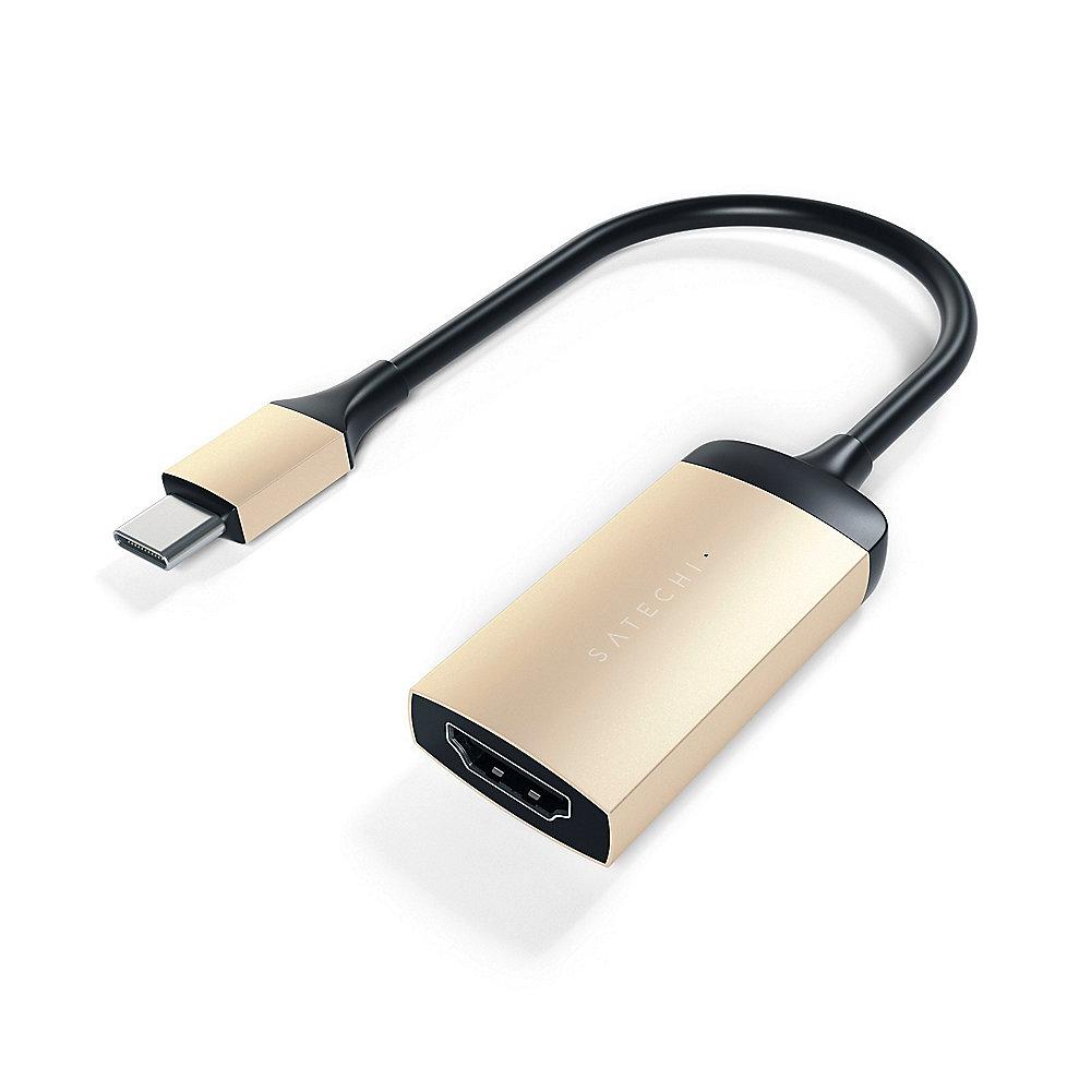 Satechi USB-C auf 4K HDMI Adapter Gold, Satechi, USB-C, 4K, HDMI, Adapter, Gold