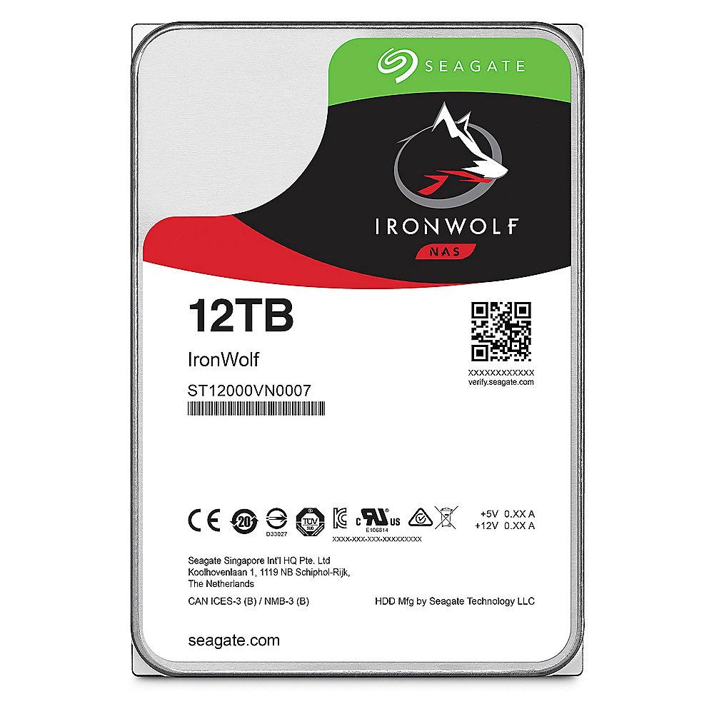 Seagate IronWolf NAS HDD ST12000VN0007 - 12TB 7200rpm 256MB 3.5zoll SATA600