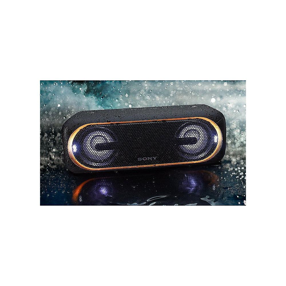 Sony SRS-XB40 tragbarer Lautsprecher (wasserabweisend, NFC, Bluetooth) schwarz