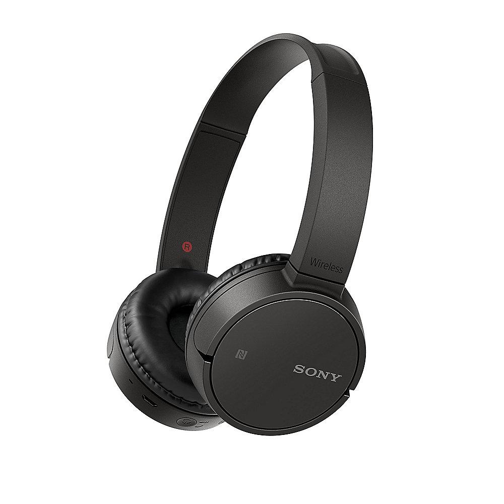 Sony WH-CH500B On Ear Kopfhörer kabellos mit BT, NFC und Voice Assistent schwarz