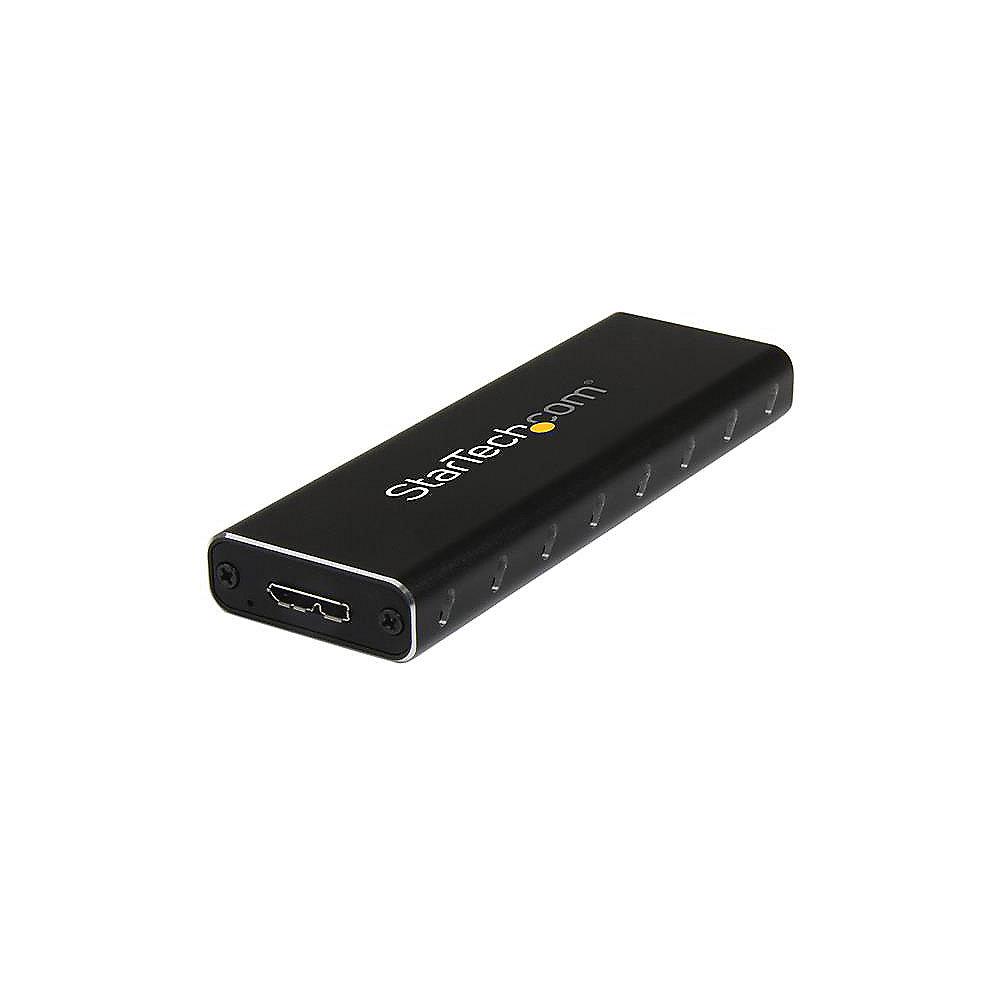 Startech Externes USB3.0 M.2 Festplattengehäuse für M.2 SATA/SSD UASP schwarz
