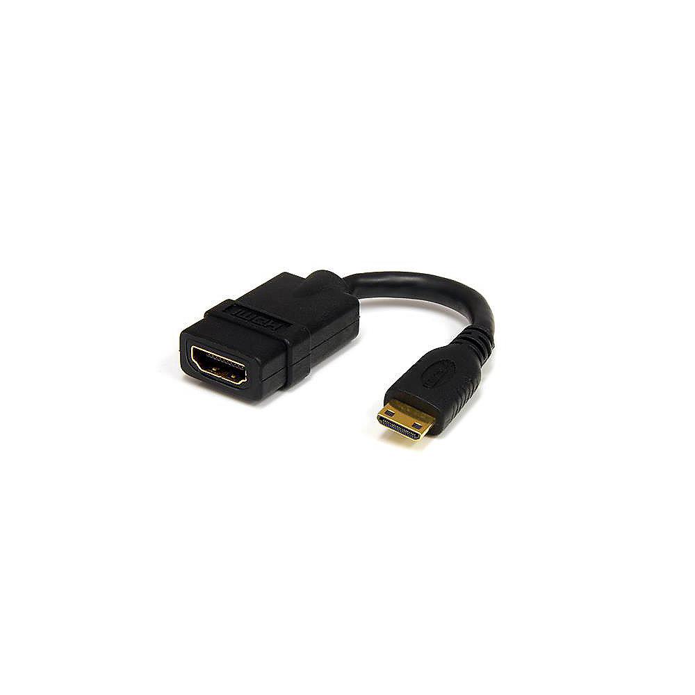 Startech HDMI Adapter 0,12m HDMI zu HDMI mini High Speed Bu./St. schwarz