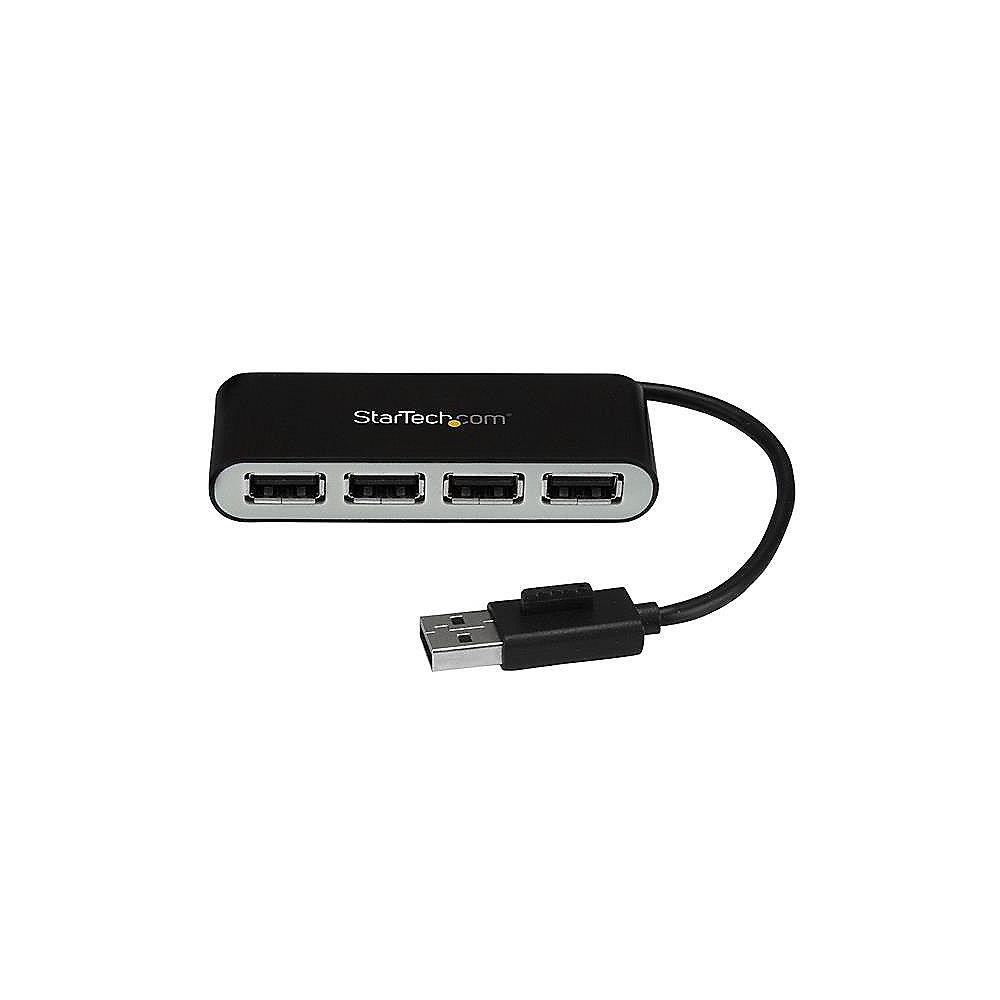 Startech USB 2.0 HUB 4-Port mobil schwarz