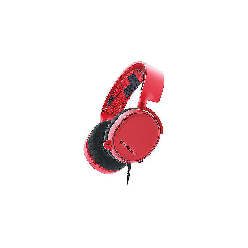 SteelSeries Arctis 3 kabelgebundenes 7.1 Gaming Headset solar rot