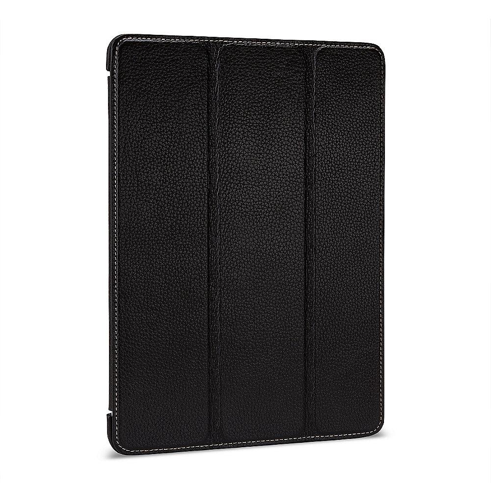 Stilgut Hülle Couverture aus Leder für Apple iPad 2017 (9.7''), schwarz