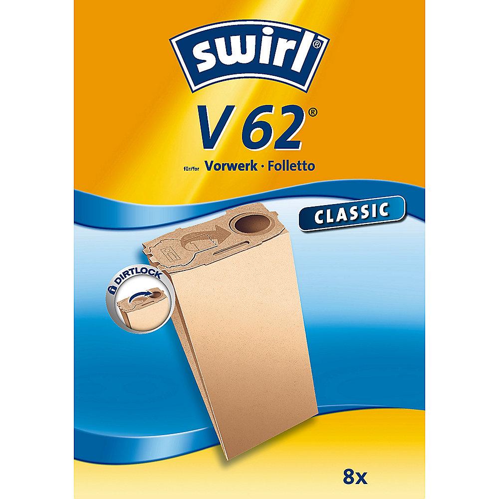 Swirl V 62 Classic Staubsaugerbeutel Spezialpapier (8er Pack)