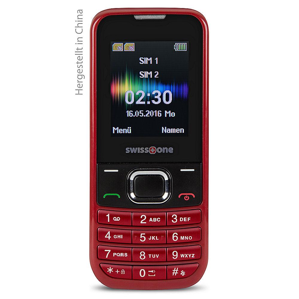 swisstone SC 230 Dual-SIM rot GSM Mobiltelefon