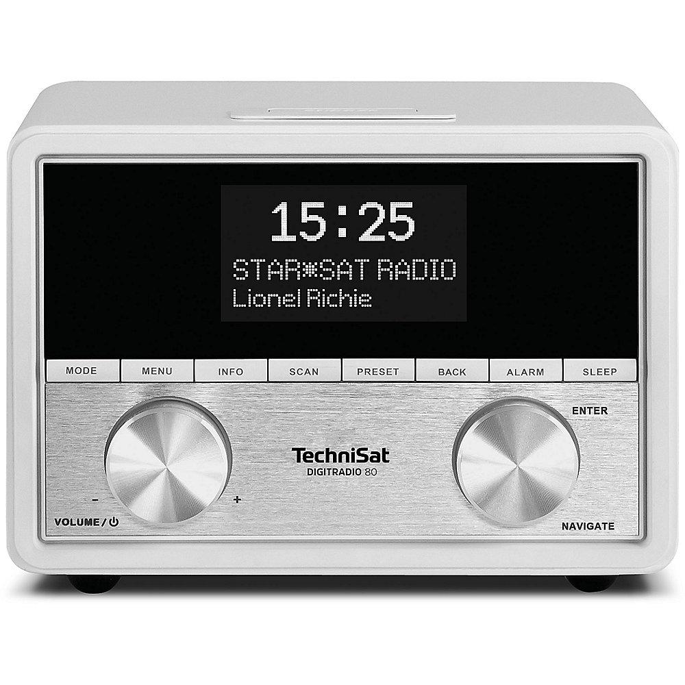 TechniSat DIGITRADIO 80, weiß, UKW/DAB  Stereo-Radio