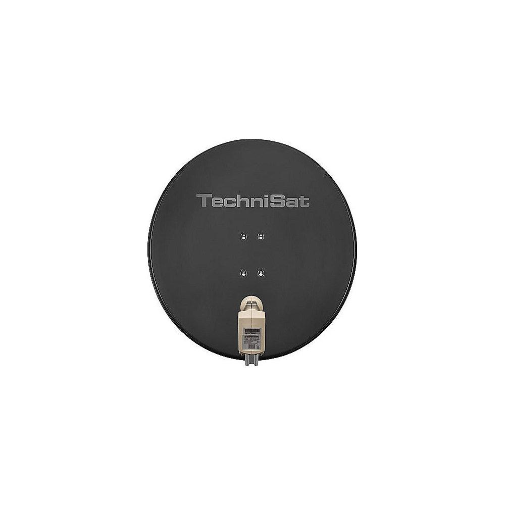 TechniSat SATMAN 850, Adapter und 40mm Quattro-Switch-LNB, grau