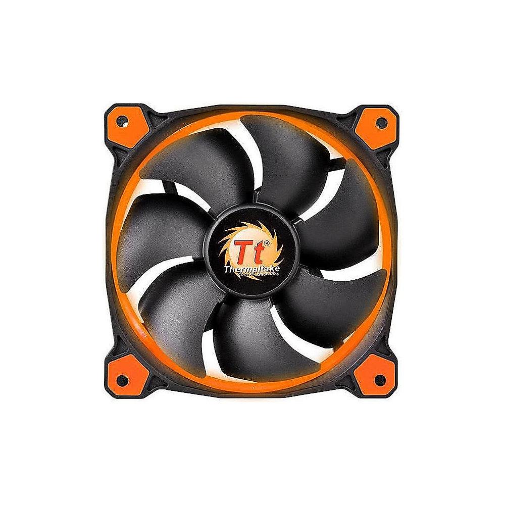 Thermaltake Riing 12 LED orange Gehäuselüfter 120x120x25mm 1000/1500upm, Thermaltake, Riing, 12, LED, orange, Gehäuselüfter, 120x120x25mm, 1000/1500upm