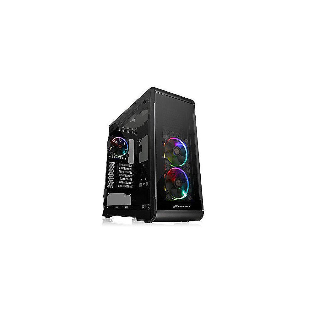 Thermaltake View 32 TG RGB Midi-Tower ATX Gehäuse schwarz, mit Sichtfenster