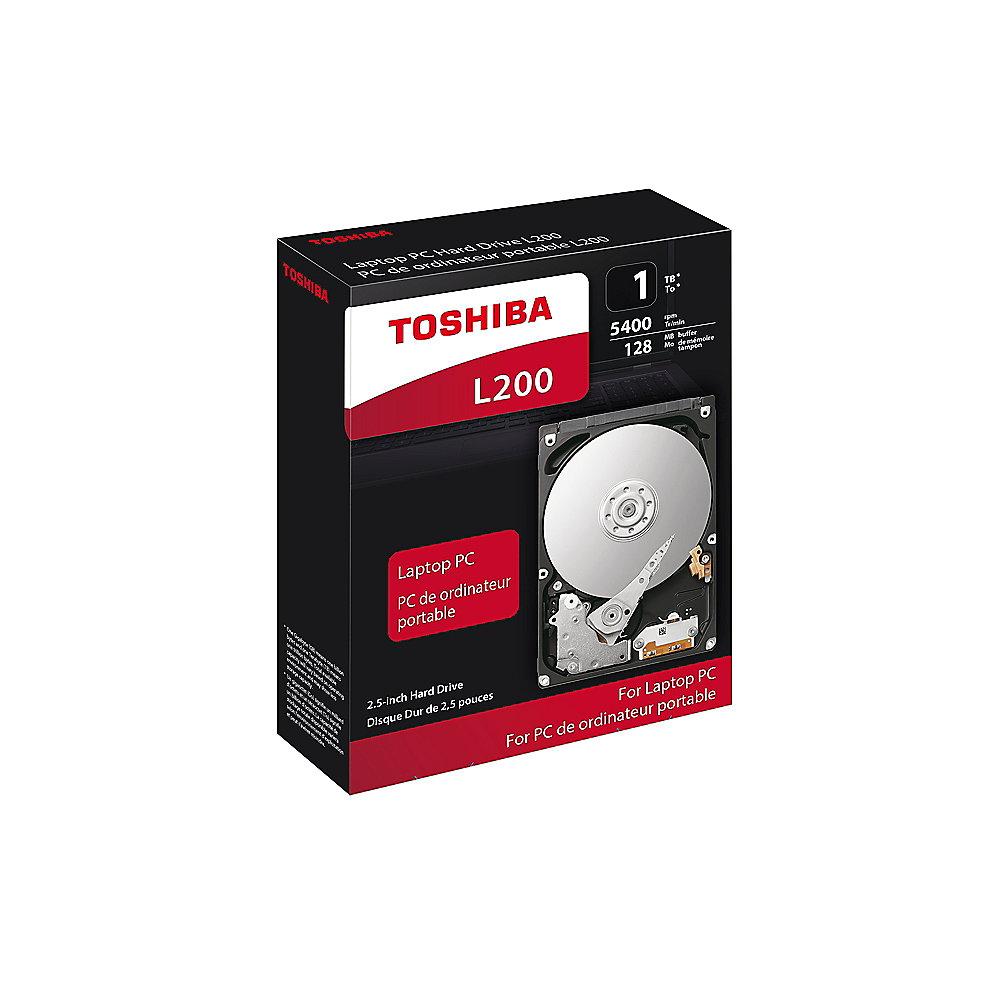 Toshiba L200 Slim HDWL110EZSTA - 1TB 5400rpm 128MB SATA600 2.5zoll, Toshiba, L200, Slim, HDWL110EZSTA, 1TB, 5400rpm, 128MB, SATA600, 2.5zoll