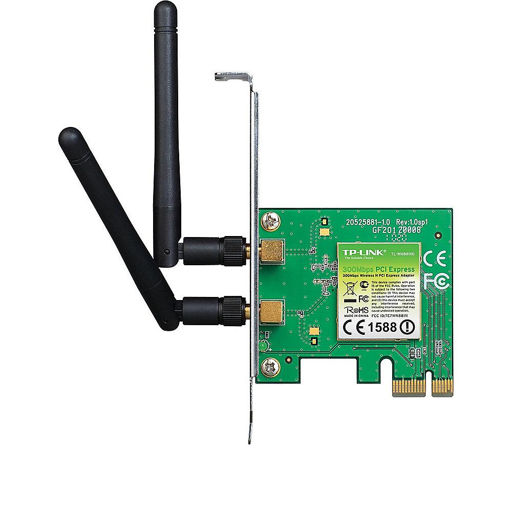 TP-LINK N300 TL-WN881ND 300Mbit WLAN-n PCIe Adapter