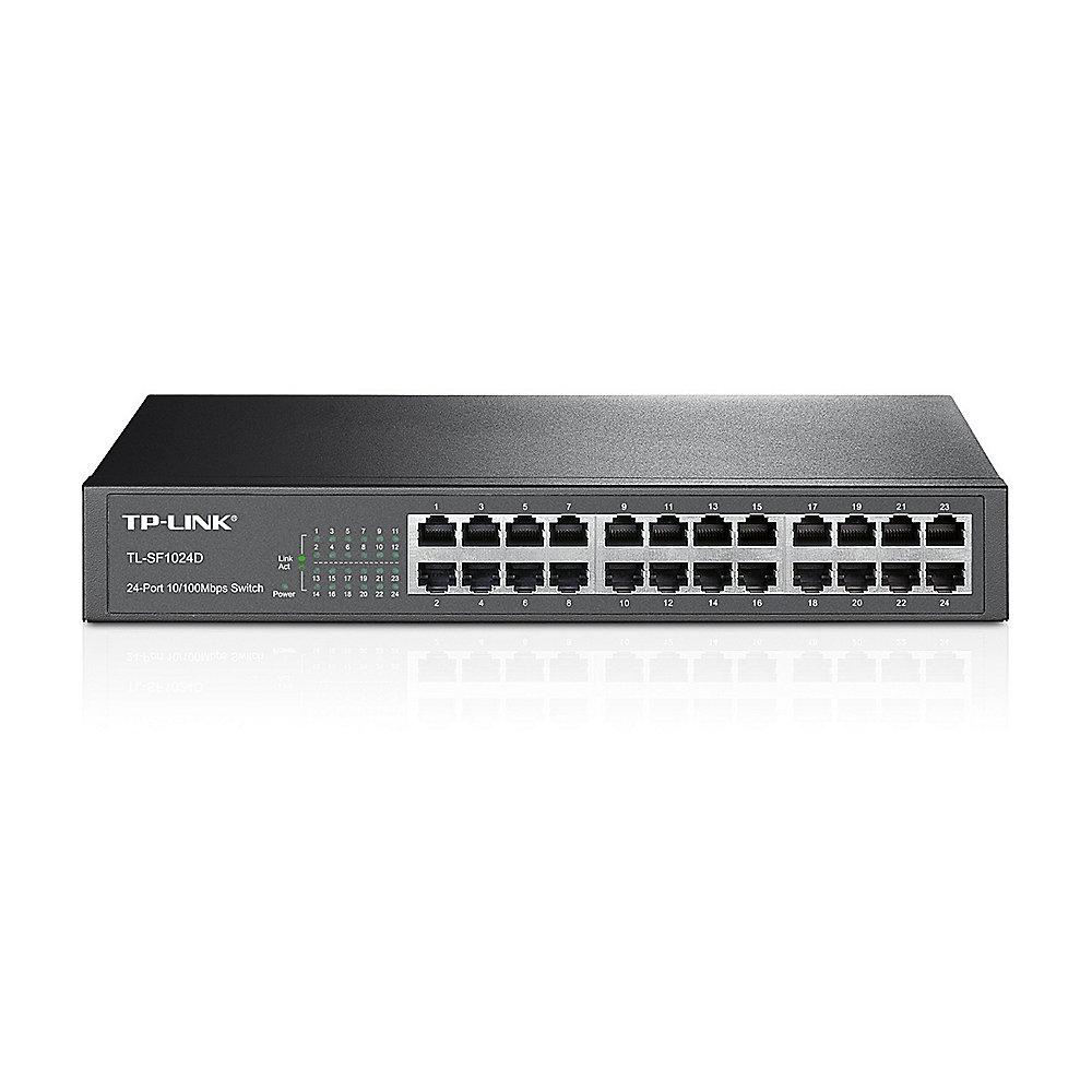 TP-Link TL-SF1024D 24x Port Switch Unmanaged 13-Zoll-Stahlgehäuse