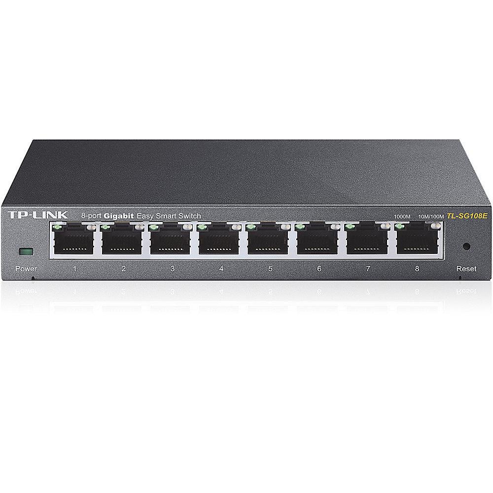 TP-LINK TL-SG108E 8x Port Desktop Gigabit Smart Switch Metall IGMPv3