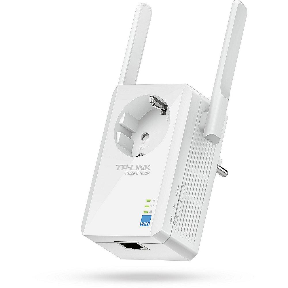 TP-LINK TL-WA860RE wireless 300MBit WLAN-n Repeater mit Steckdose und LAN Port, TP-LINK, TL-WA860RE, wireless, 300MBit, WLAN-n, Repeater, Steckdose, LAN, Port