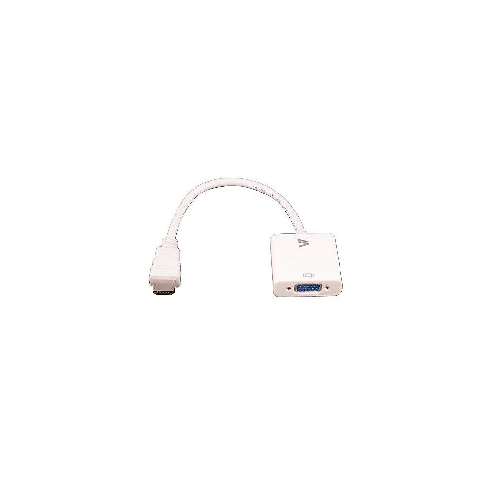 V7 HDMI Adapterkabel HDMI zu VGA St./Bu. weiß CBLHDAV-1E