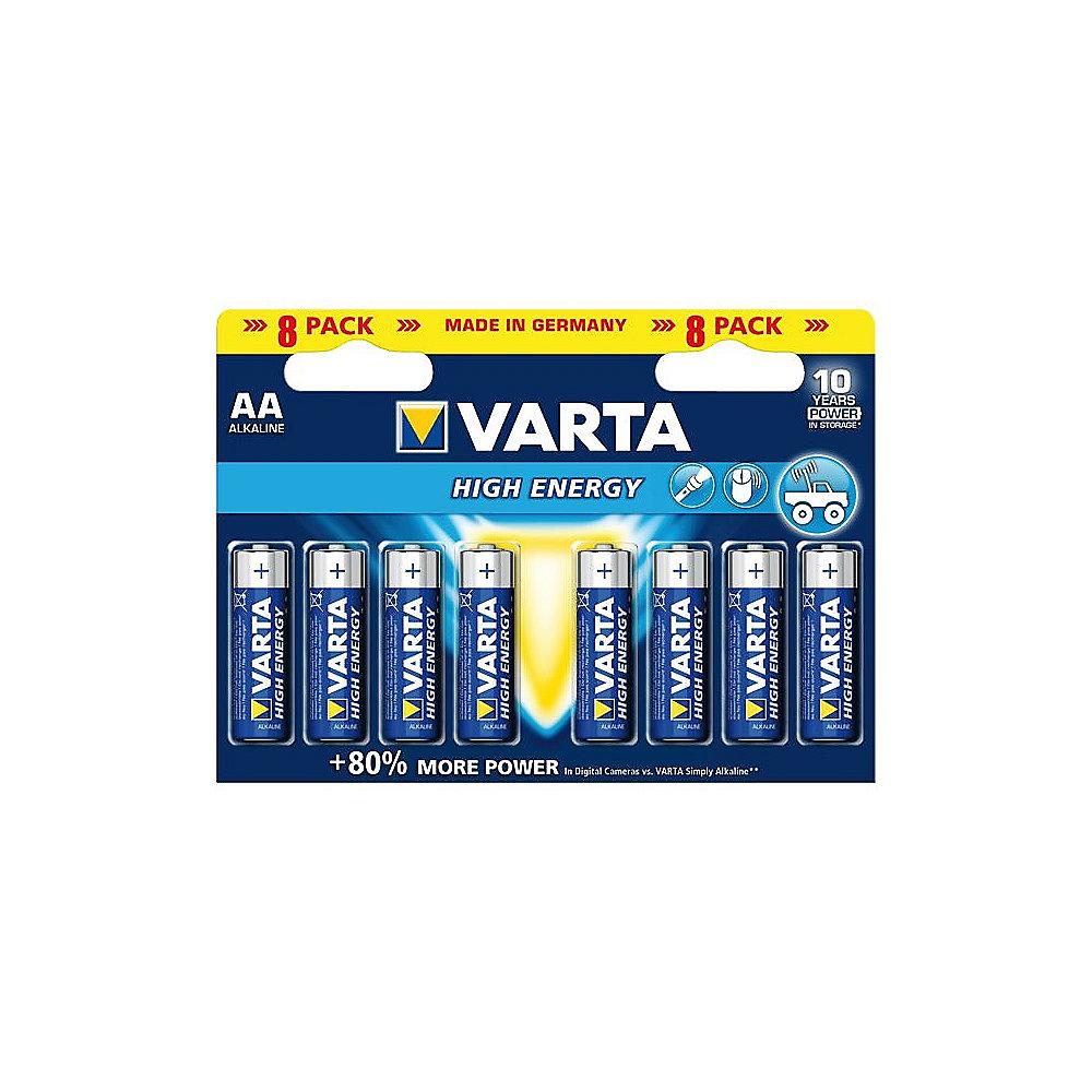 VARTA High Energy Batterie Mignon AA LR6 8er Blister