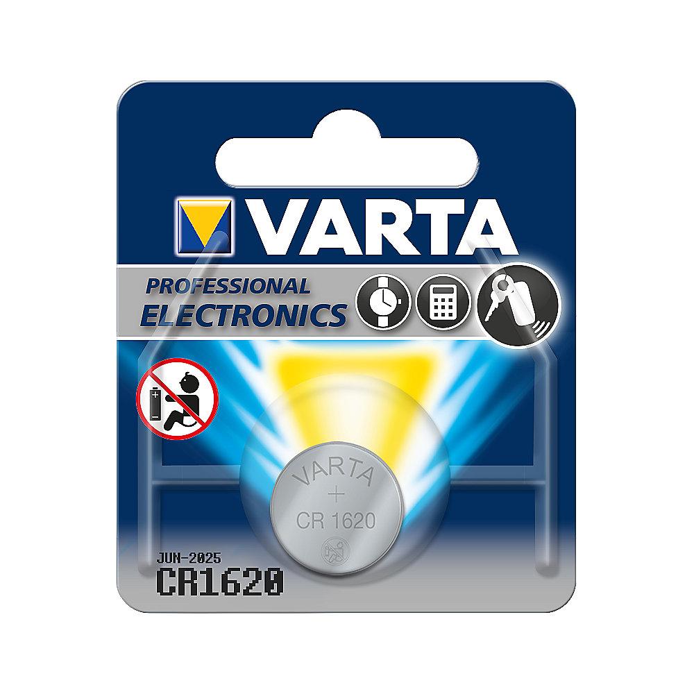 VARTA Professional Electronics Knopfzelle Batterie CR 1620 1er Blister