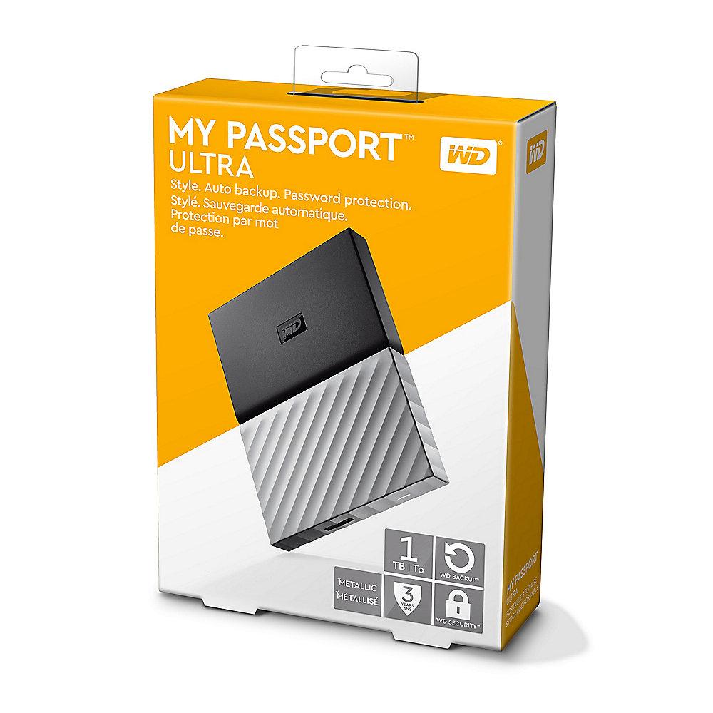 WD My Passport Ultra USB3.0 1TB 2.5zoll - Schwarz/Grau, WD, My, Passport, Ultra, USB3.0, 1TB, 2.5zoll, Schwarz/Grau