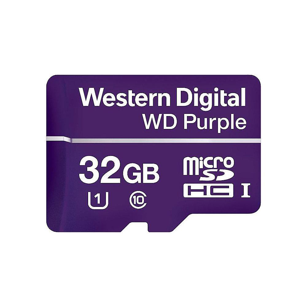 WD Purple 32 GB microSDHC Speicherkarte (50 MB/s, Class 10, U1)