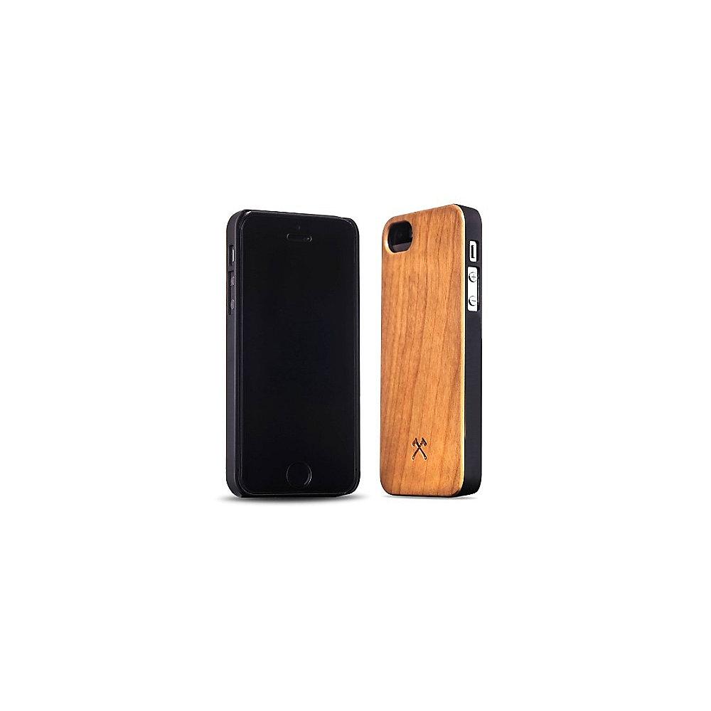 Woodcessories EcoCase Classic für iPhone SE/5/5 kirsch   schwarz