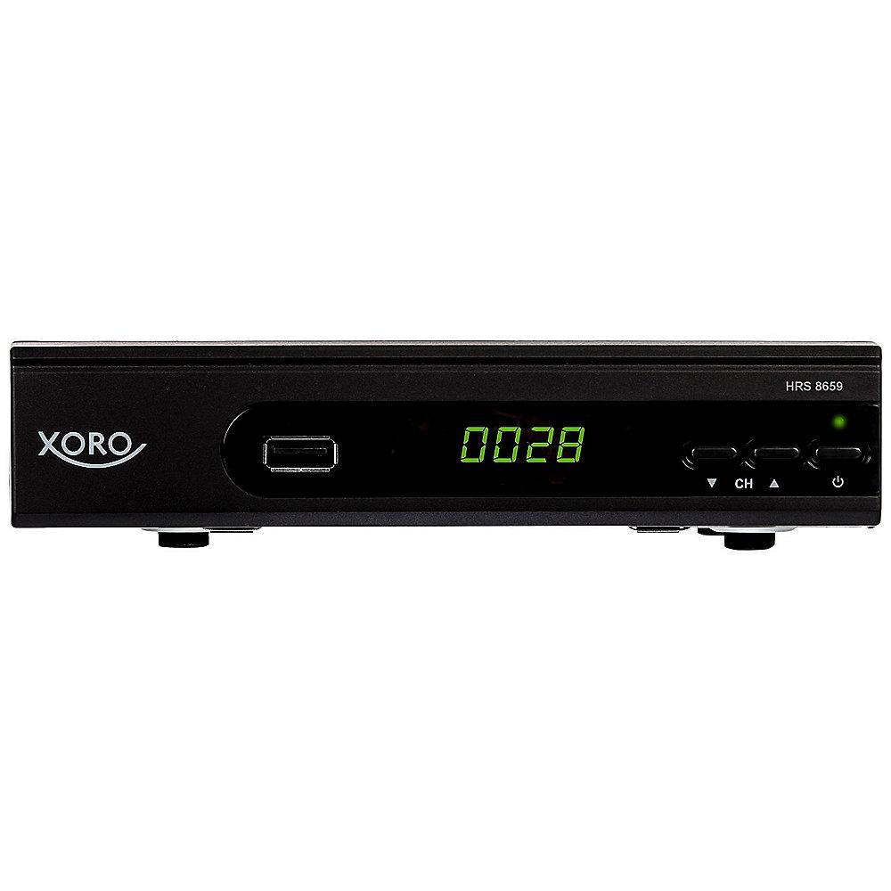Xoro HRS 8659 digitaler Satelliten-Receiver mit LAN Anschluss HDTV, DVB-S2, HDMI