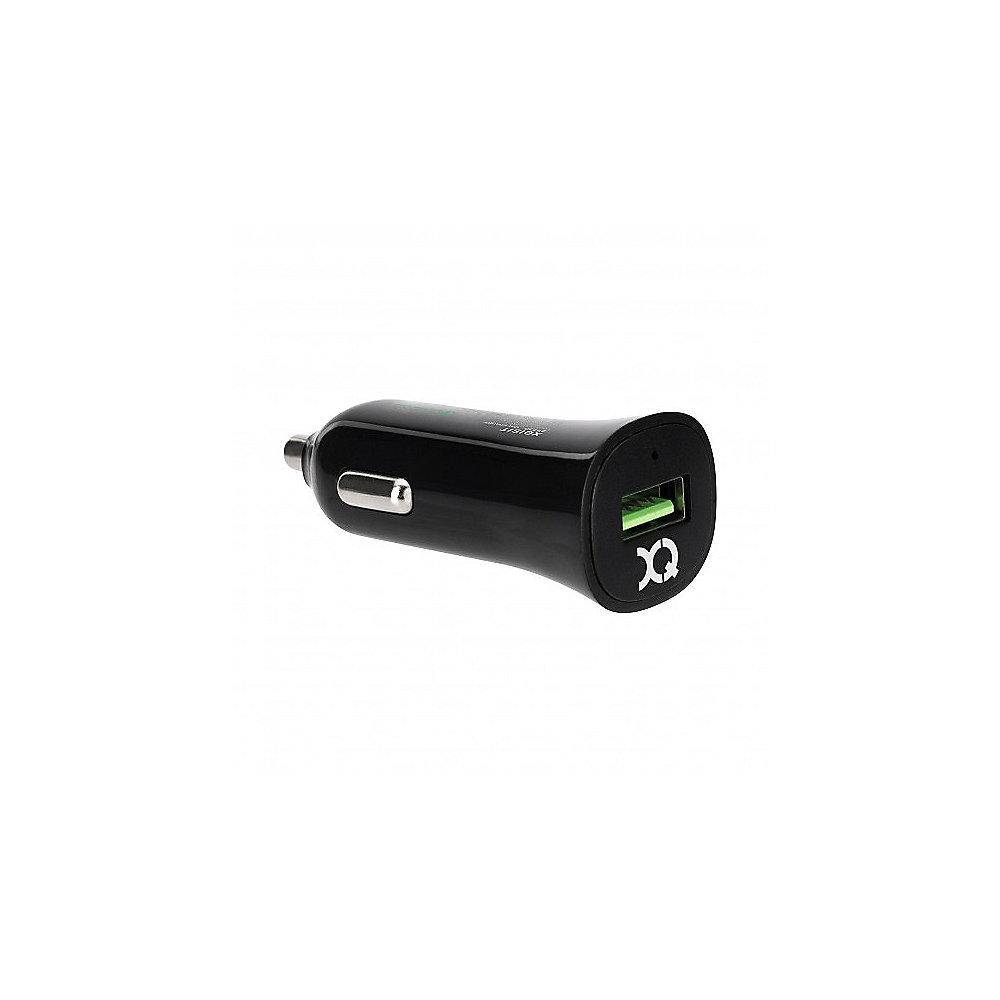 xqisit Qualcomm USB-KFZ Ladegerät 3 A schwarz