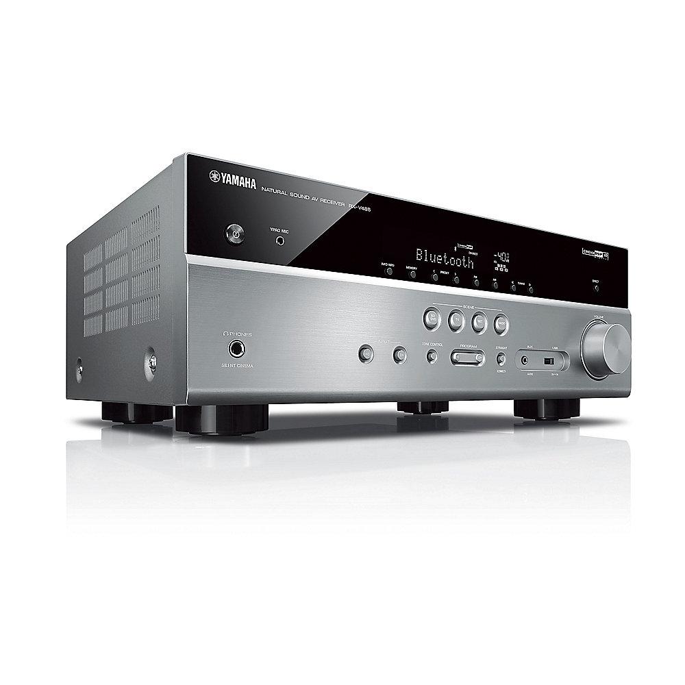 Yamaha MusicCast RX-V485 5.1 AV-Receiver 4K Bluetooth DLNA AirPlay WiFi titan