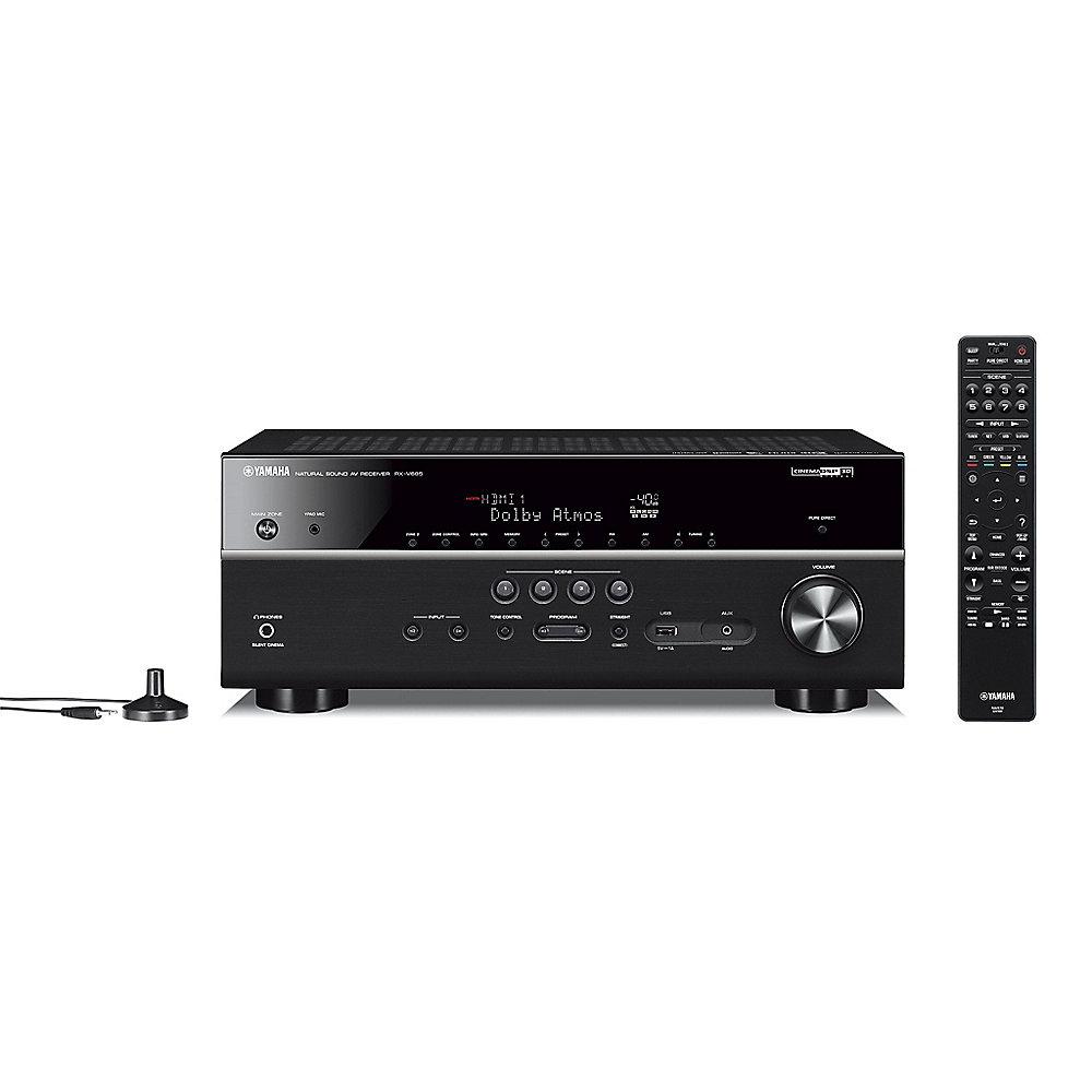 Yamaha RX-V685 7.2 AV-Receiver 4K Upscaling, MusicCast, AirPlay, WiFi, schwarz