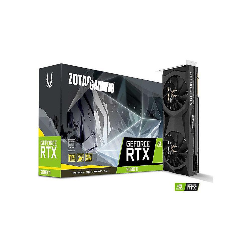 Zotac GeForce RTX 2080Ti Twin Fan 11 GB GDDR6 Grafikkarte 3xDP/HDMI/USB-C